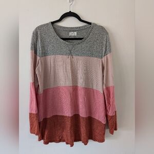 Maurices Brand Women's Lightweight Color Block Sweater Size XL